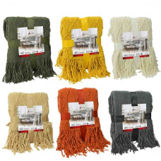 COPERTA NORWAY C/FRANGE CM.130X160 ASS. (12pz)